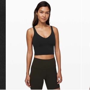 Lululemon Align Tank Top Women’s Size 4 Black No Pads Cropped